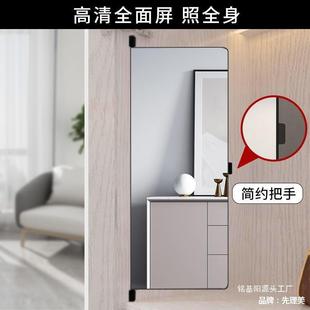 L衣柜镜子112内拉镜衣装橱平开门穿推衣镜内垒置旋转隐藏折叠伸德