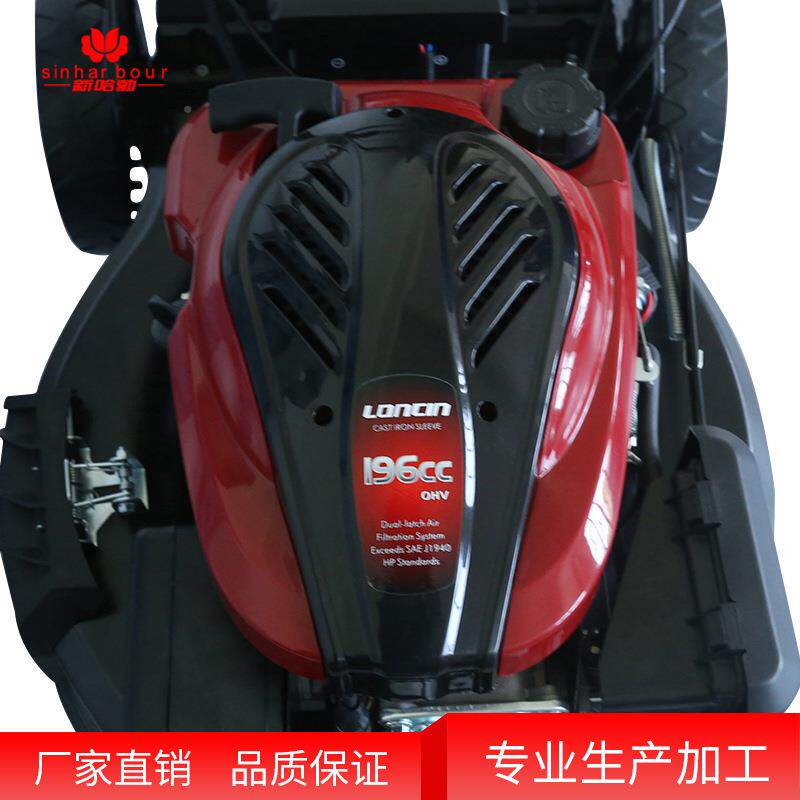 LX电启动21寸四冲程油除草自机 草坪汽割草机手 推式走式草196坪