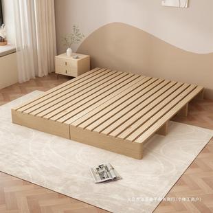 无床头透地气防日潮床排骨架实木榻榻米床架式矮民宿CZG风地台床
