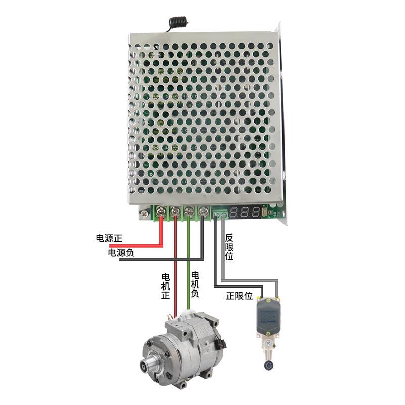 直流电机正速反转控制机168大功率带限位调12V2V448V自动风扇农收