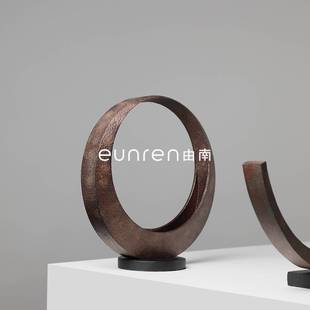 由南新中式月夕花朝花器插干花瓶家居茶几意境装饰品摆件博古花架