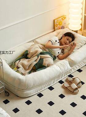 人类狗窝成人红懒人沙发单人沙发网榻LQL间榻可折叠房卧室米舒适