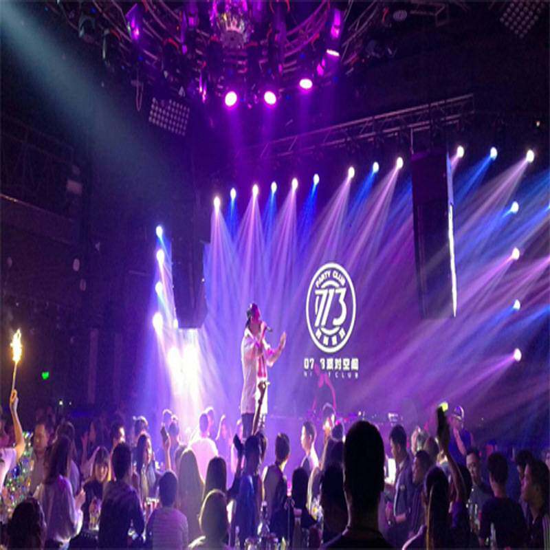 厂家直销舞台音响七彩灯光音箱 酒吧KTV大厅演艺舞台灯光音响套装