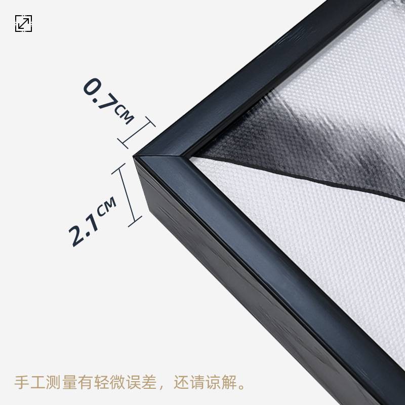 亚马逊跨境轻薄打印三联画多彩抽象帆布有框装饰画Framed wallart