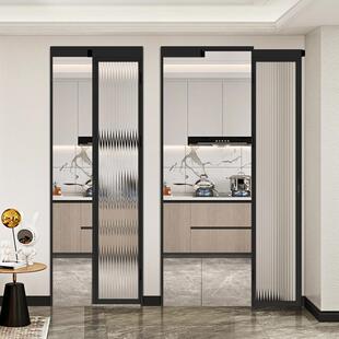 PT门磁吸PD门极拉72平推开折叠一体门轻奢浴厨房阳台钢化玻室璃门