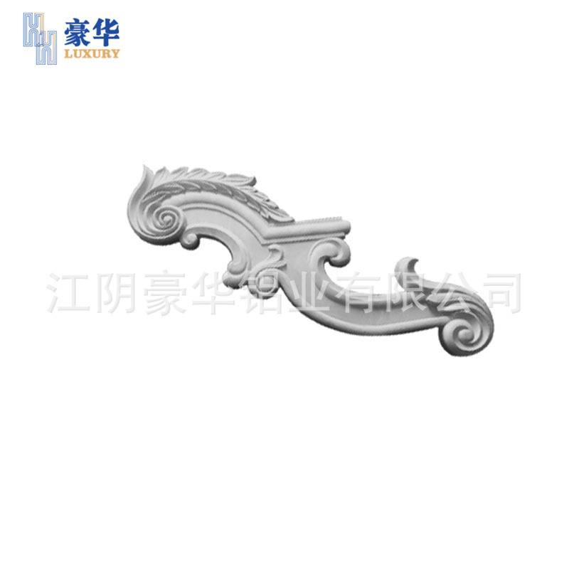 铝艺大门配件门头管压铸铝艺花别墅大门门头管砂铸件