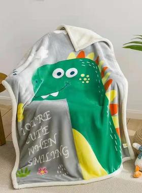 羔儿童毯 羊法202020莱绒儿童盖毯 毯子毛双层加厚儿童毛毯四子季