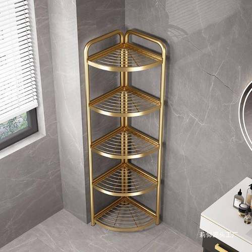 MNP置物架收落地三多层纳架浴室卫生间厕所能厨房转角不锈钢多功