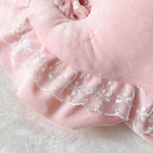 ?水晶绒床头靠垫冬新款 靠枕秋F76S7M8T双背人洗大靠背可拆蕾丝靠