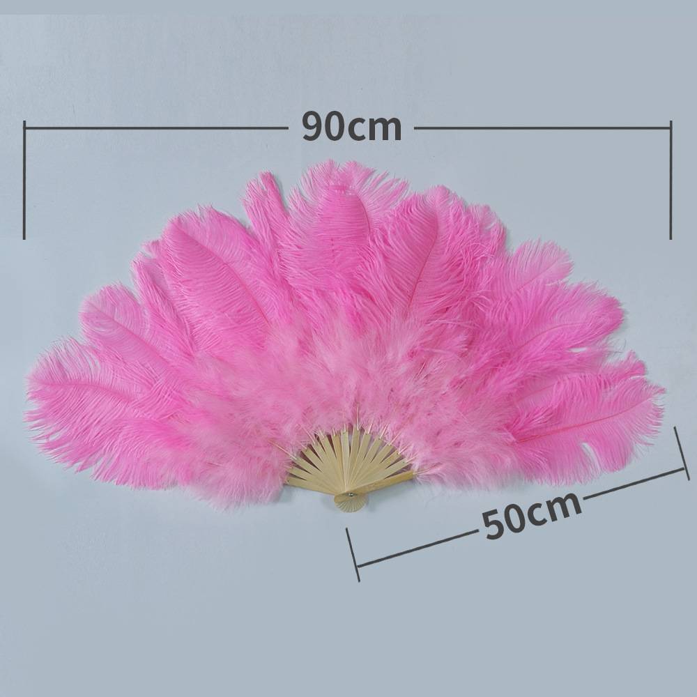 鸵鸟毛扇子舞台肚皮舞小号演出酒吧演唱会舞蹈道具鸵鸟羽毛扇子