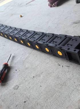 双弯曲龙GVW拖链丰尼工程料塑机械穿线链条桥式聚高速