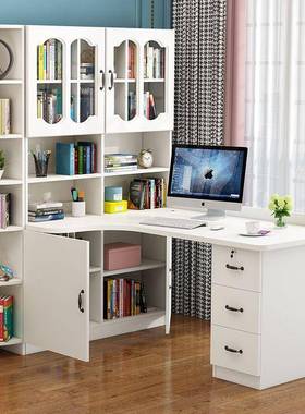 多实木电现脑桌台QTP式办公桌家用书桌转角桌代功能写字桌学生学习桌