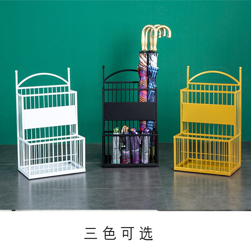创意铁艺雨伞收纳架办p公室大堂门口酒店银行雨伞架收纳两层置物
