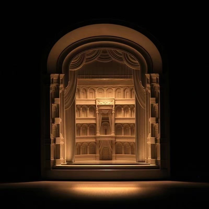 罗马剧场香d薰融蜡灯卧室无火复古融烛万神殿石膏调光可定时小夜