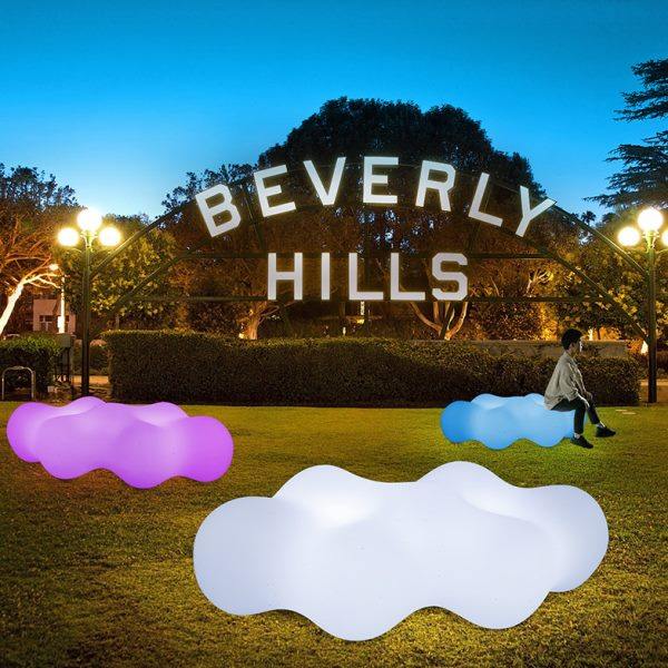 户外座椅公园广场商场美陈坐凳室外景观灯打卡网红发光云朵凳休闲,商业/办公家具,休闲椅系列,淘宝优惠券,粉丝福利购,淘宝优惠卷