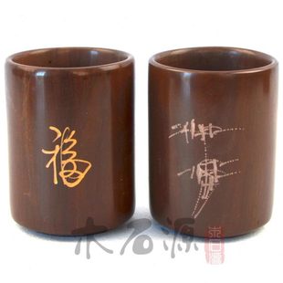 【清幽】纯手工木鱼石水杯口杯啤酒杯情侣杯对杯自用杯直筒茶杯