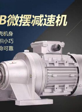 WB微型摆线针轮减速机wb65-90/85/100立式卧式减速电机变速齿轮箱