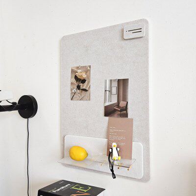 毛毡墙贴照片墙留言板组合免打孔置物架挂钩幼儿园软木板墙面装饰