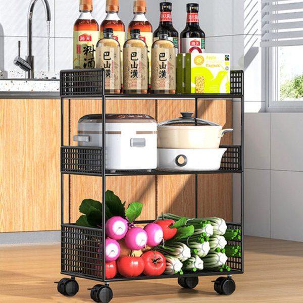 厨房置物架夹缝厨用物品储物架多功能落地式碗碟电饭锅收纳神器,厨房/烹饪用具,调料置物架,淘宝优惠券,粉丝福利购,淘宝优惠卷