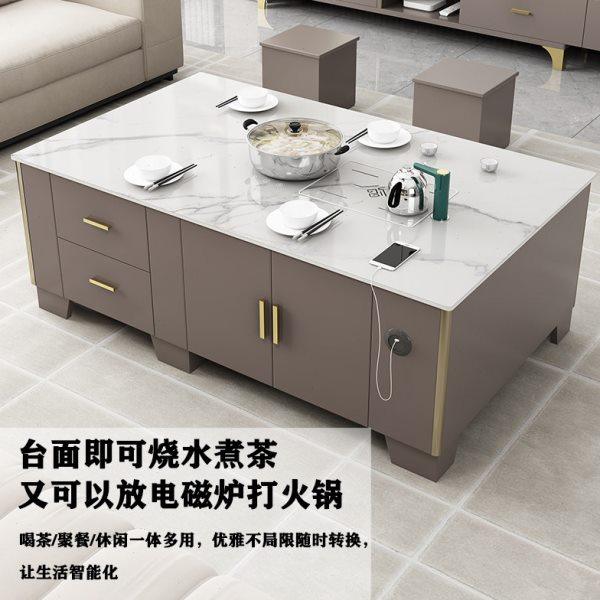 轻奢多功能实木茶几火锅炉烧水壶泡茶一体式家用茶台茶桌客厅家用,住宅家具,茶几,淘宝优惠券,粉丝福利购,淘宝优惠卷