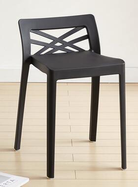 塑料子加厚家用客厅简椅约现代餐桌凳圆方凳饭63349店凳等位区凳