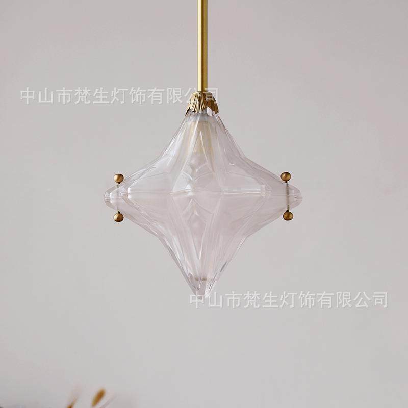 灵噗灵星星36吊灯ArtDeco中古玻璃灯客噗厅餐厅岛台复古铜灯,家装灯饰光源,智能吊灯,淘宝优惠券,粉丝福利购,淘宝优惠卷