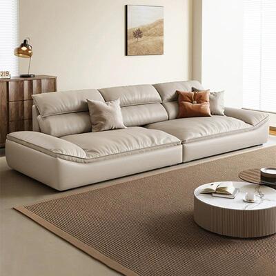 帆4983船沙油发发奶风轻奢沙发沙两用客厅黑色麂皮床绒布直排沙发