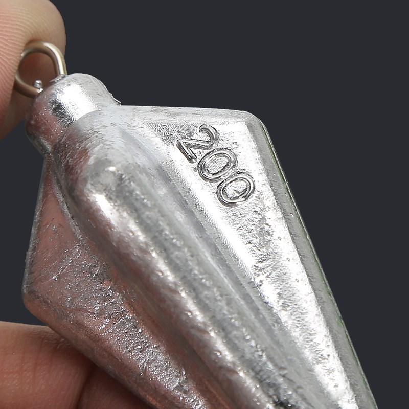 四角杨桃坠e5斤大包装海钓远投不锈钢吊环抗急流防翻滚防挂底铅坠