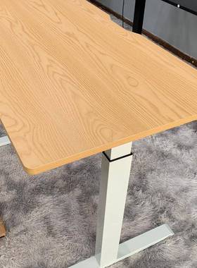 升清仓实木电动桌桌板适配店本75122降双电机桌腿