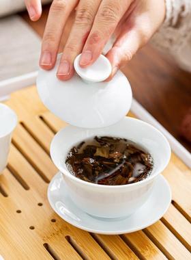 高白瓷茶具套装旅行茶具功夫茶具户外家办用公商73560务档礼可制