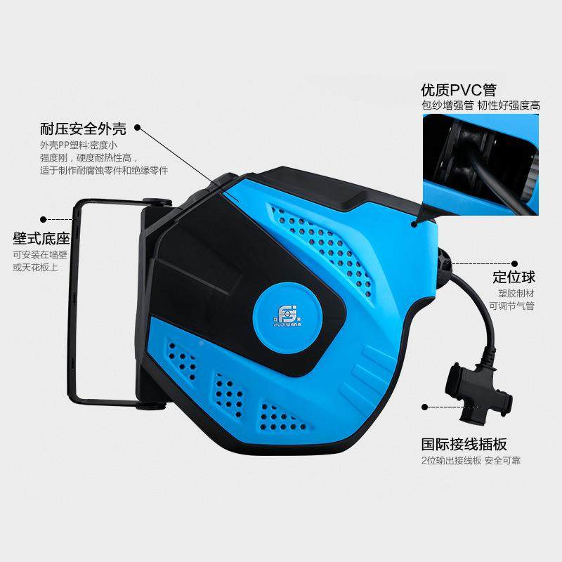 藤原自动伸缩卷管器电鼓线收器国卷盘标DHD铜卷芯线收卷器一电件