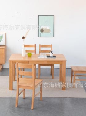 实食堂餐桌馆木餐桌欧式现代sy-Cz145简约长方形饭桌家餐用厅子家