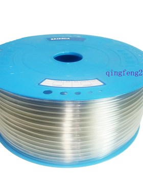 200米透明气管PU6X4蓝色PU管A空压管气动软管外径6内径4红色PU6*4