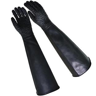 喷砂套手胶粒防滑沙机防护橡胶加长喷加厚止滑劳WAX保用品