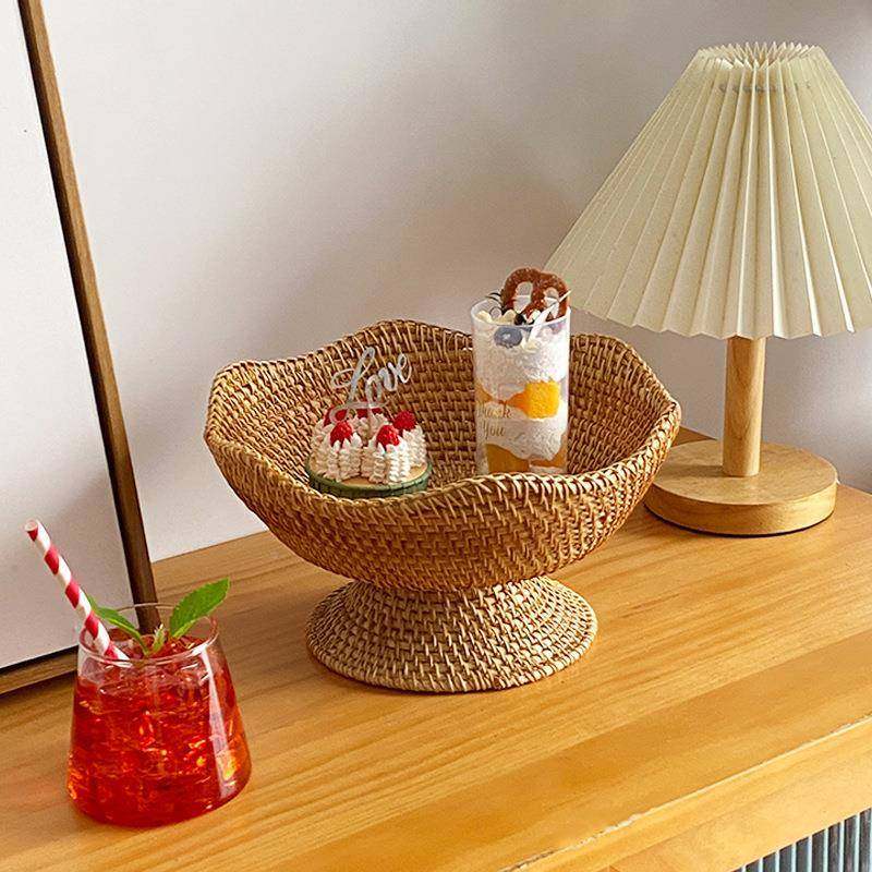北欧手工越秋编织客厅桌面零高脚水无品牌/藤果食果盘美式南家具,基础建材,脚轮/万向轮,淘宝优惠券,粉丝福利购,淘宝优惠卷