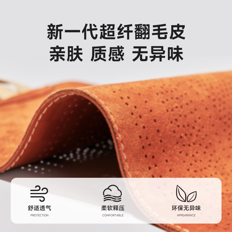 理想L6L7L8L9专用汽车座x垫定制款四季通用透气原车原色翻毛皮坐