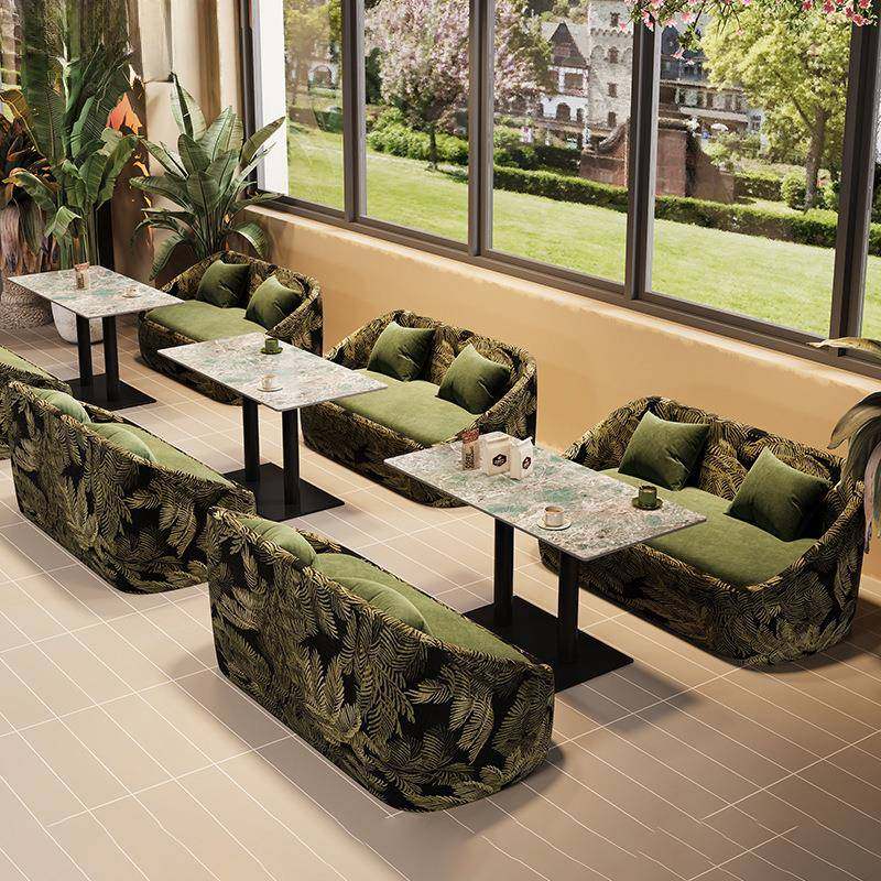 法式复古咖啡餐饮桌椅组商用合谈接待休闲175奶茶店卡厅座沙发洽,商业/办公家具,卡座,淘宝优惠券,粉丝福利购,淘宝优惠卷