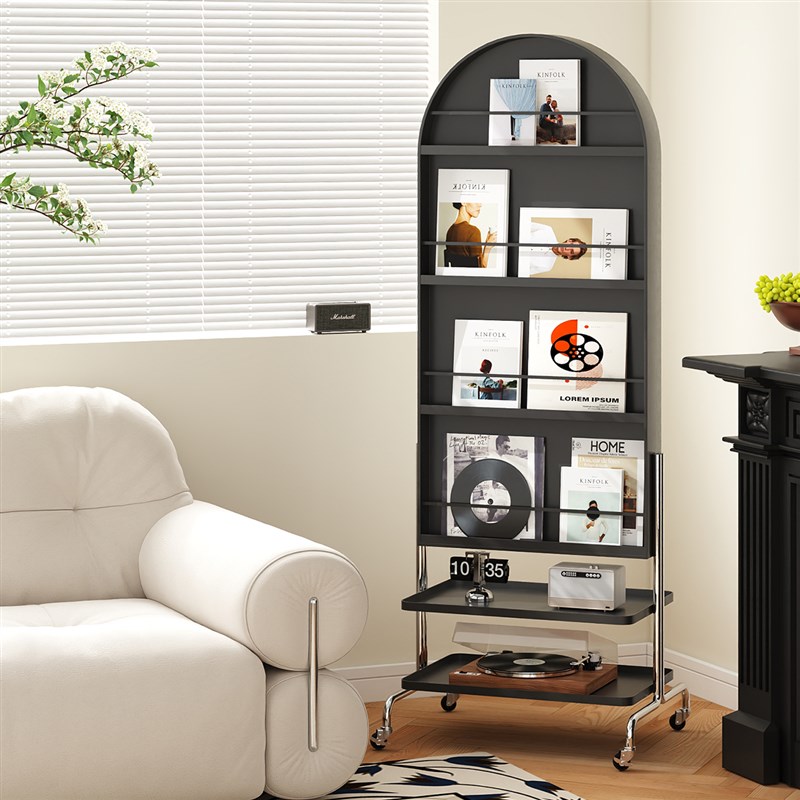 可移动全身镜落地镜家用杂志x架一体穿衣镜女生卧室试衣镜置物镜