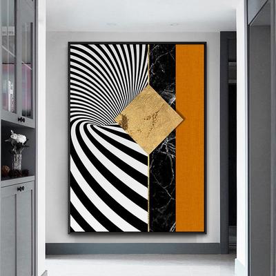 现代轻奢入走户玄关装饰画抽象气大北欧QB202011客厅壁画廊道办公