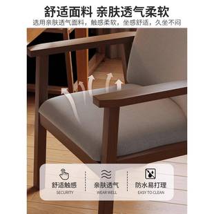 实木椅子背椅餐椅家用凳子手扶椅宿舍学生Z8955 56学办习书桌椅靠