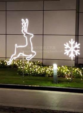 户平外L梦ED造型灯NDN幻彩景面鹿观亮化装饰灯大型幻灯光秀节日灯