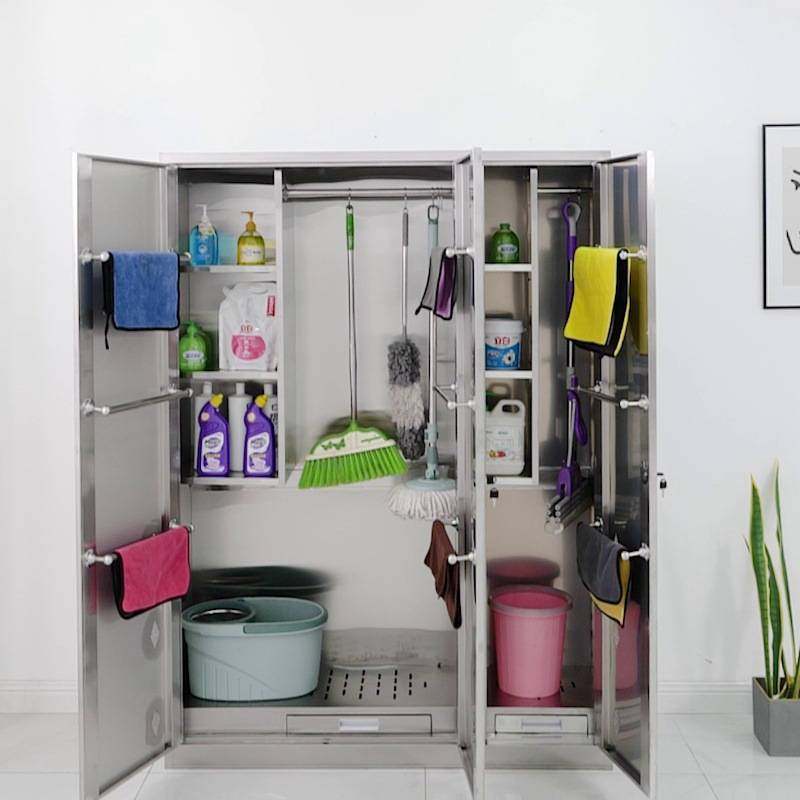 304不锈钢清洁柜阳台杂物收纳保洁卫生柜拖把扫把清洁工具储物柜,电子元器件市场,其它元器件,淘宝优惠券,粉丝福利购,淘宝优惠卷