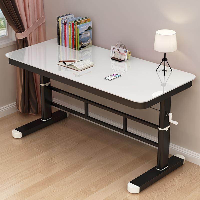 手字摇儿童升降桌用学习桌写20723桌简易书桌家桌电脑刚木架桌办