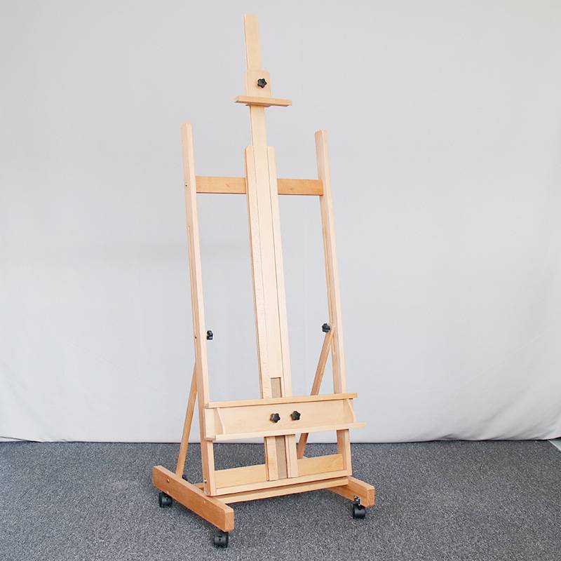 木扎特楼盘广告公司架子可调节折叠油画架木制展示画架画框实木