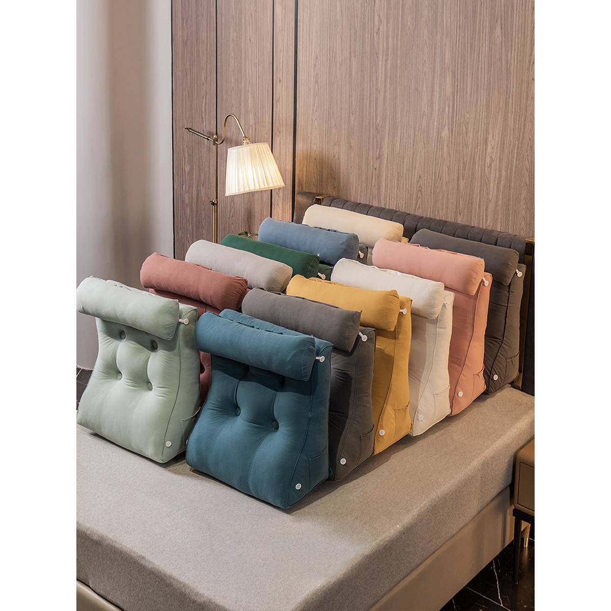 三角床头靠垫大办靠背腰垫床上靠枕护宿舍客厅CYT814沙发抱枕窗飘