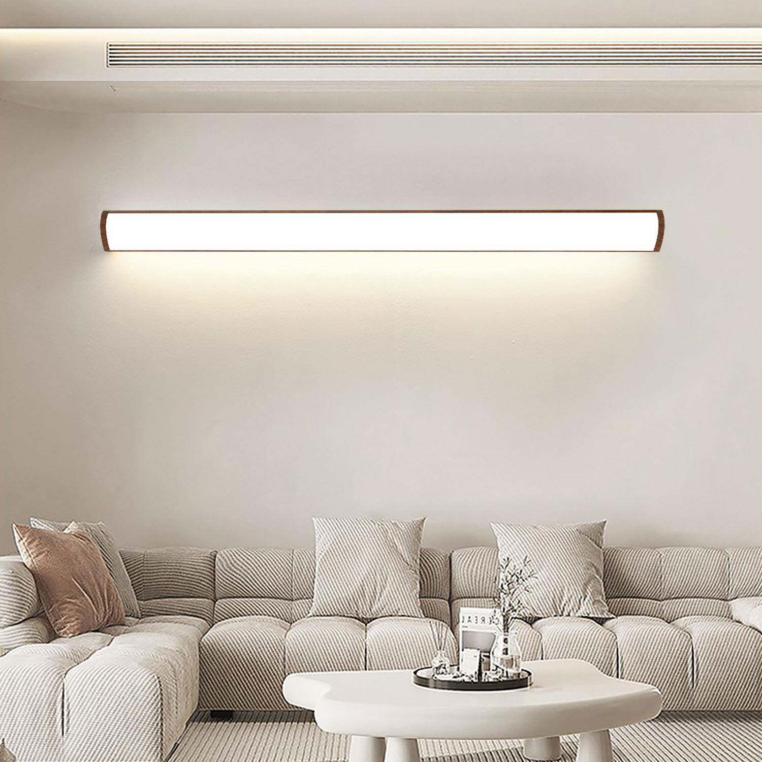 0墙灯直角新中式胡桃木63色长条壁灯过道客9厅灯角卧度室床头镜前