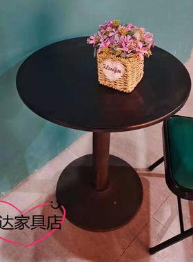 方洽桌SHY谈小圆桌闲白色简约休茶小方桌办公奶接待4S会展桌子