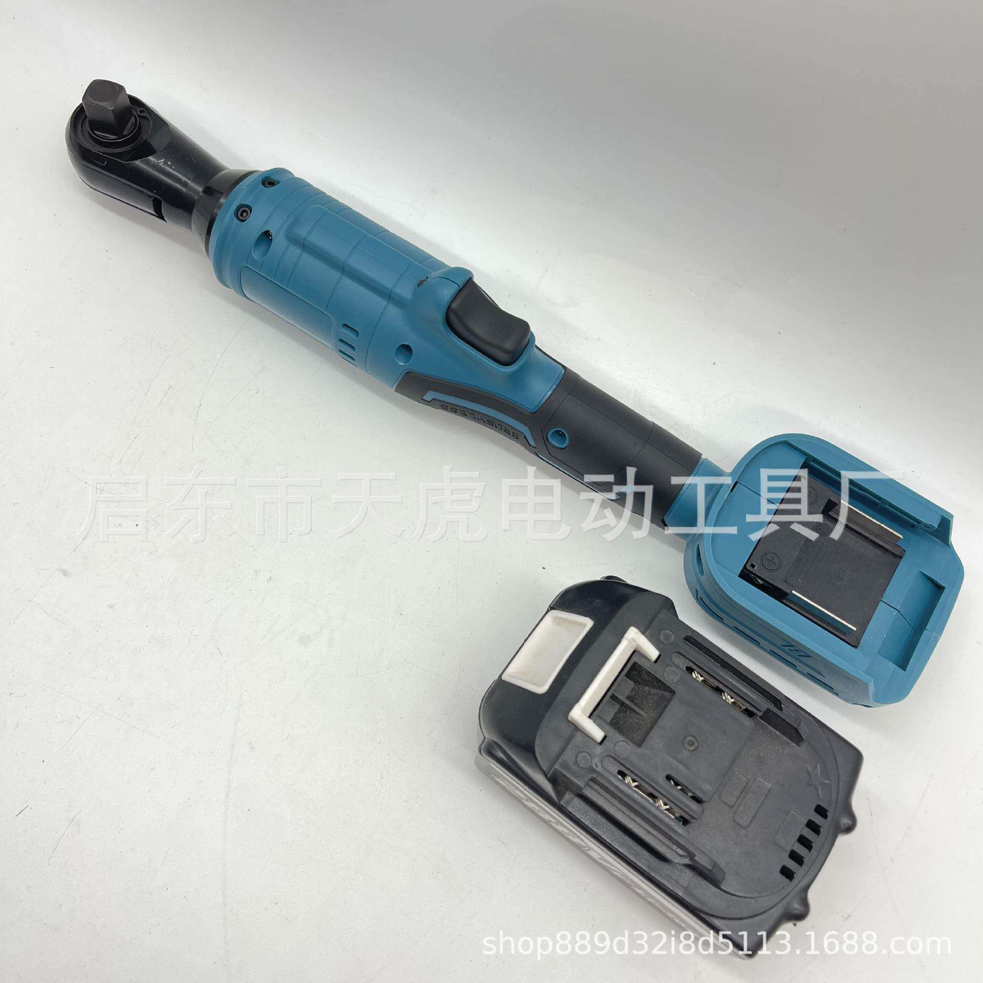90EIY度直角角向扳手电动充电棘轮扳台手梅1花2锂电舞桁V架安装工