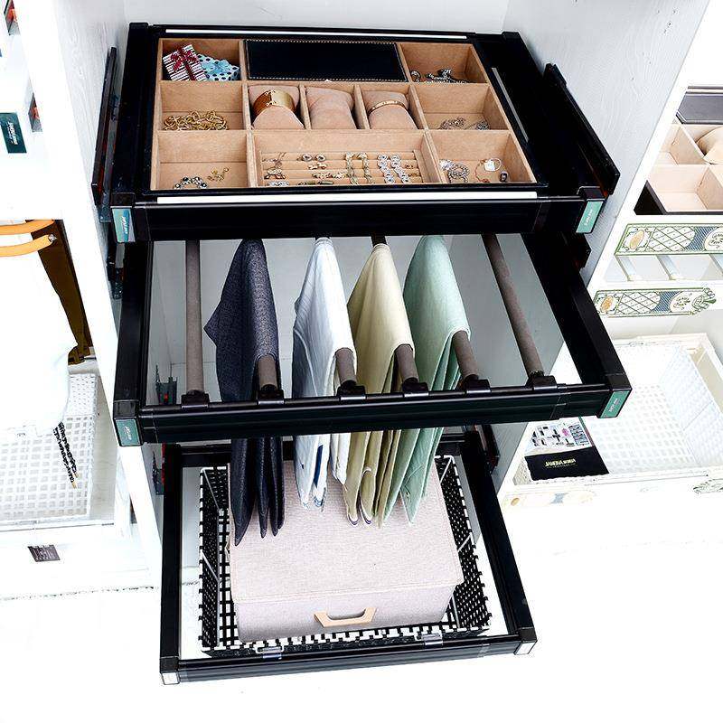 柜JMN600-8衣藤篮推拉储衣物篮简约帽间五金配件西伸缩推拉裤抽挂,基础建材,层板拖,淘宝优惠券,粉丝福利购,淘宝优惠卷