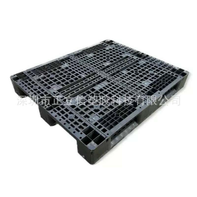 1200*1000*150mm防静电川字卡板 塑胶黑色川字型托盘